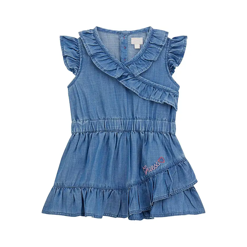 Vestito in denim per bambina Guess Lyocell