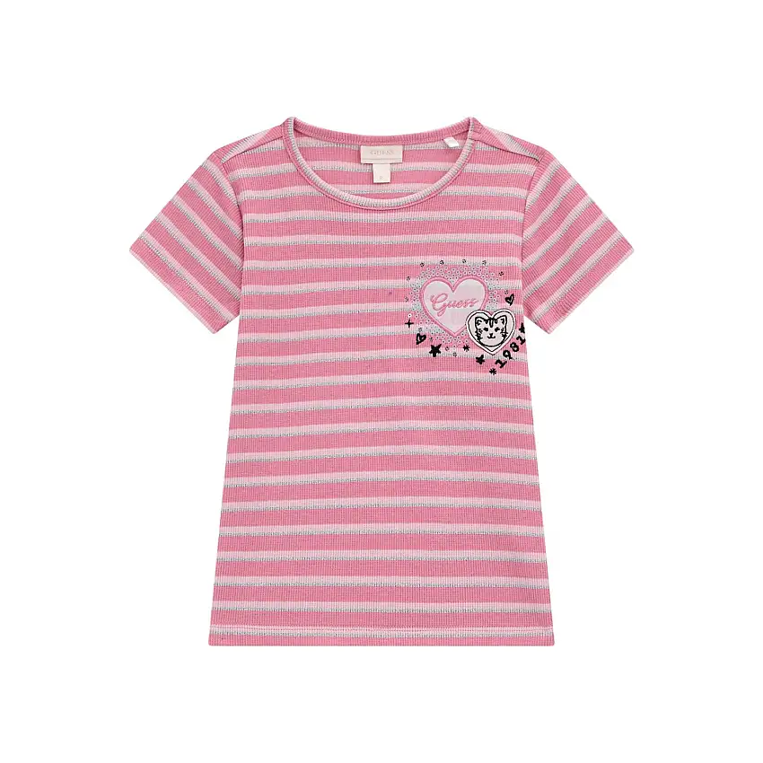 T-shirt da bambina Guess YD Rib