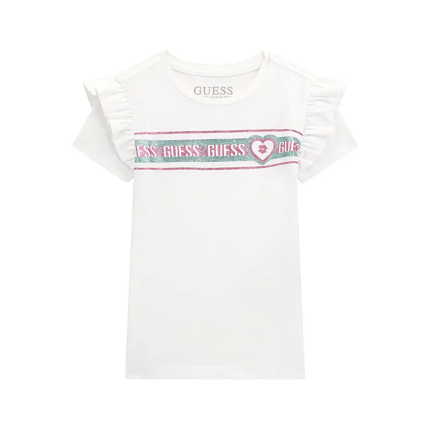 T-shirt con col rotondo per ragazza Guess