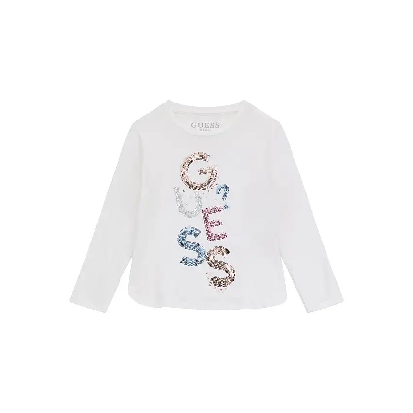 T-shirt a maniche lunghe in viscosa per ragazza Guess