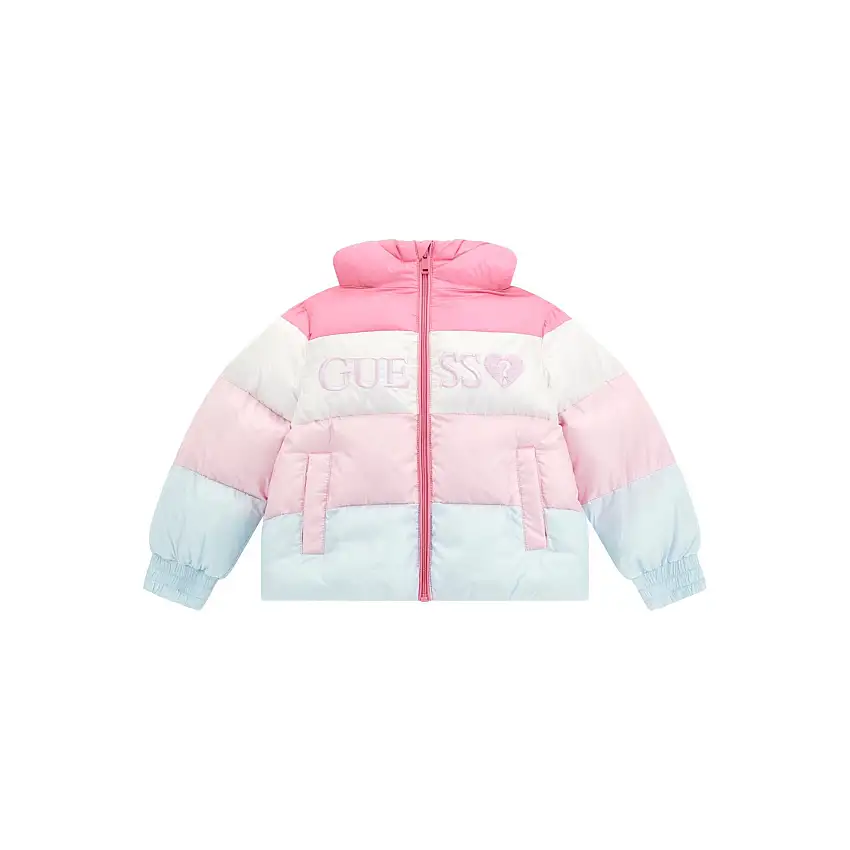 Piumino con cappuccio maniche lunghe per bambina Guess