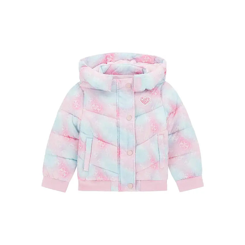 Giubbotto con cappuccio a maniche lunghe per ragazza Guess