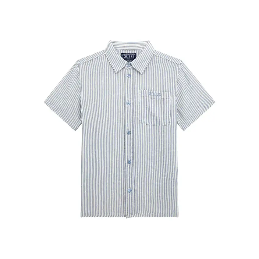 Camicia oversize in viscosa e lino per bambini Guess