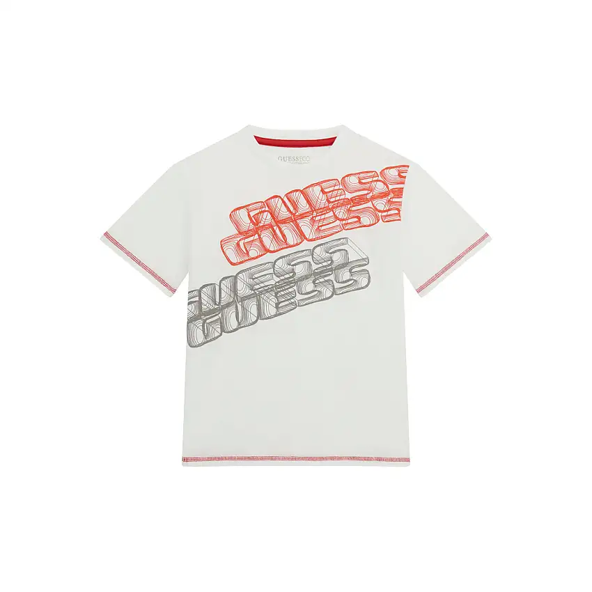 T-shirt a maniche corte in cotone per bambini Guess