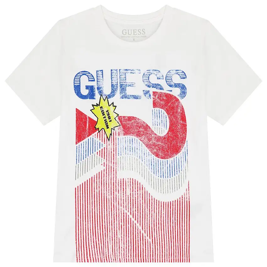 T-shirt a girocollo in cotone per bambino Guess