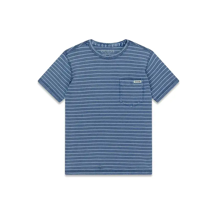 T-shirt per bambini Guess Indigo Mini Me stripes