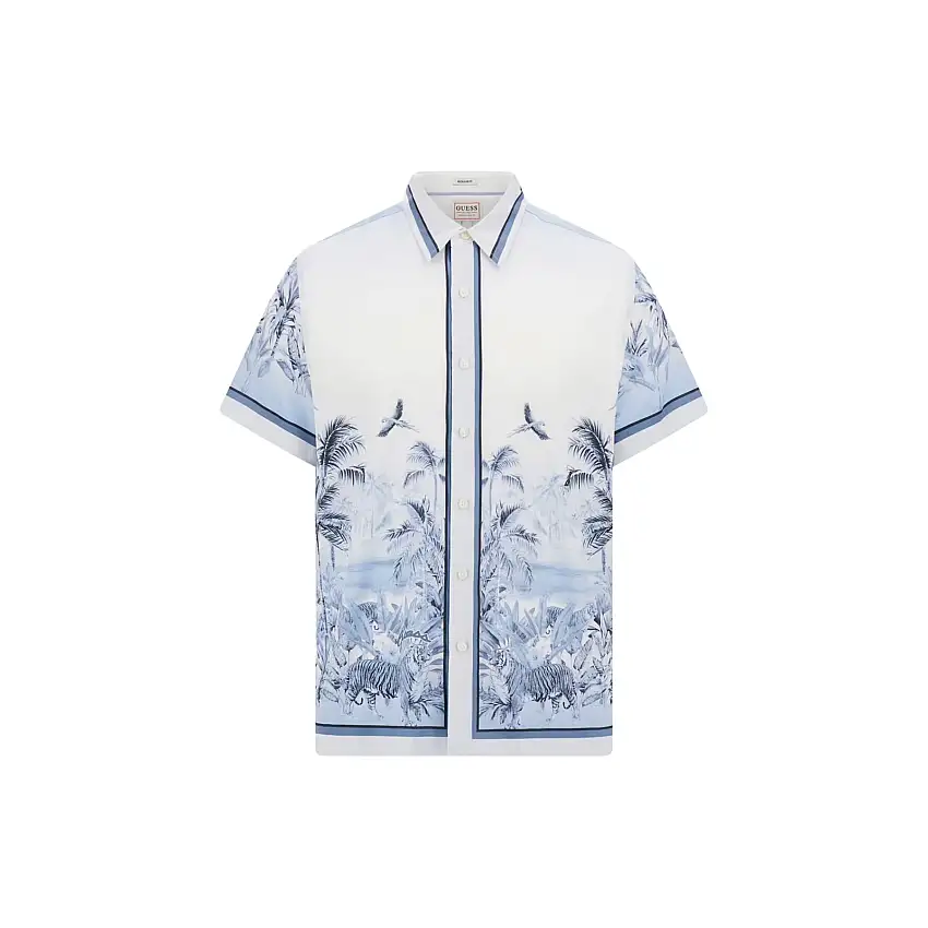 Camicia a maniche corte Guess Charm Big Cat