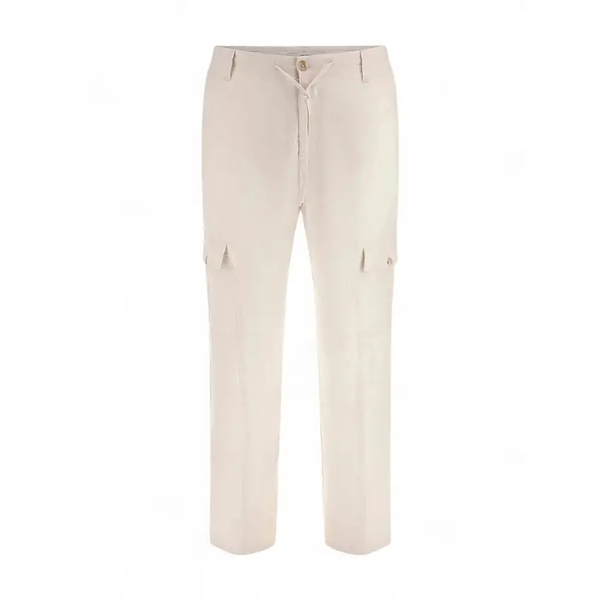 Pantaloni cargo in lino Guess Fletcher