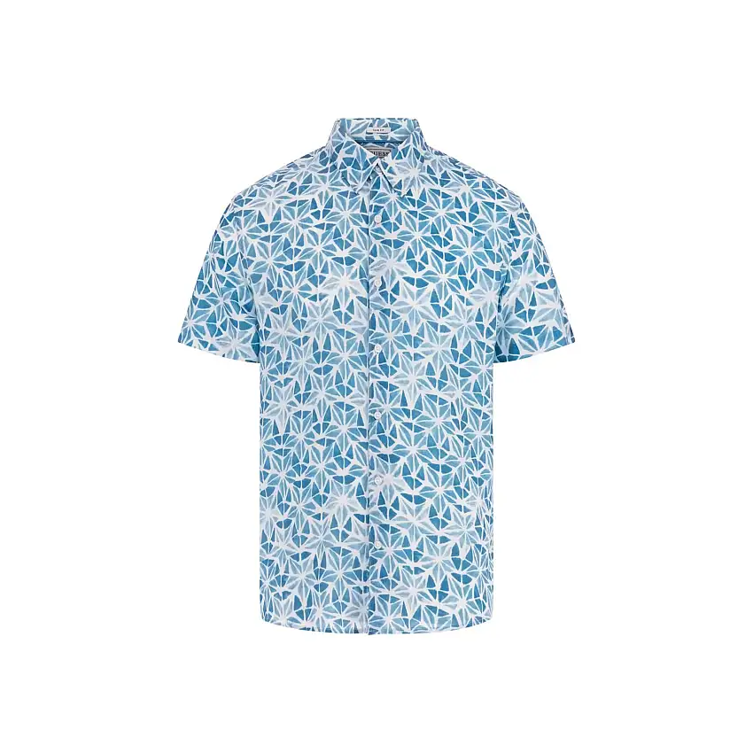 Camicia a maniche corte con acquarello Guess Eco Ryaon