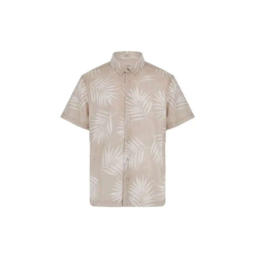 Camicia a maniche corte texture Guess Slub Palm