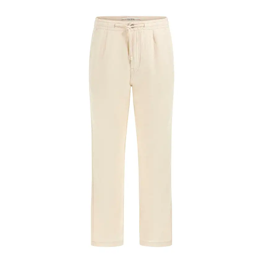 Pantaloni in cotone e lino Guess Nolan