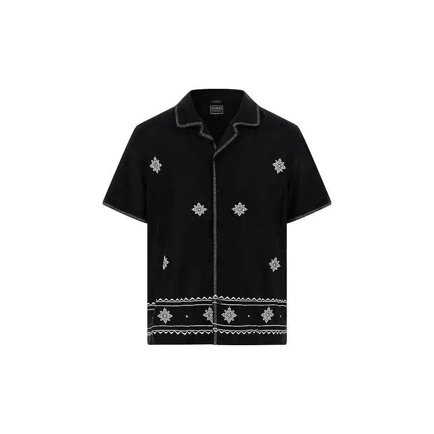Camicia a maniche corte ricamata Guess Mosley