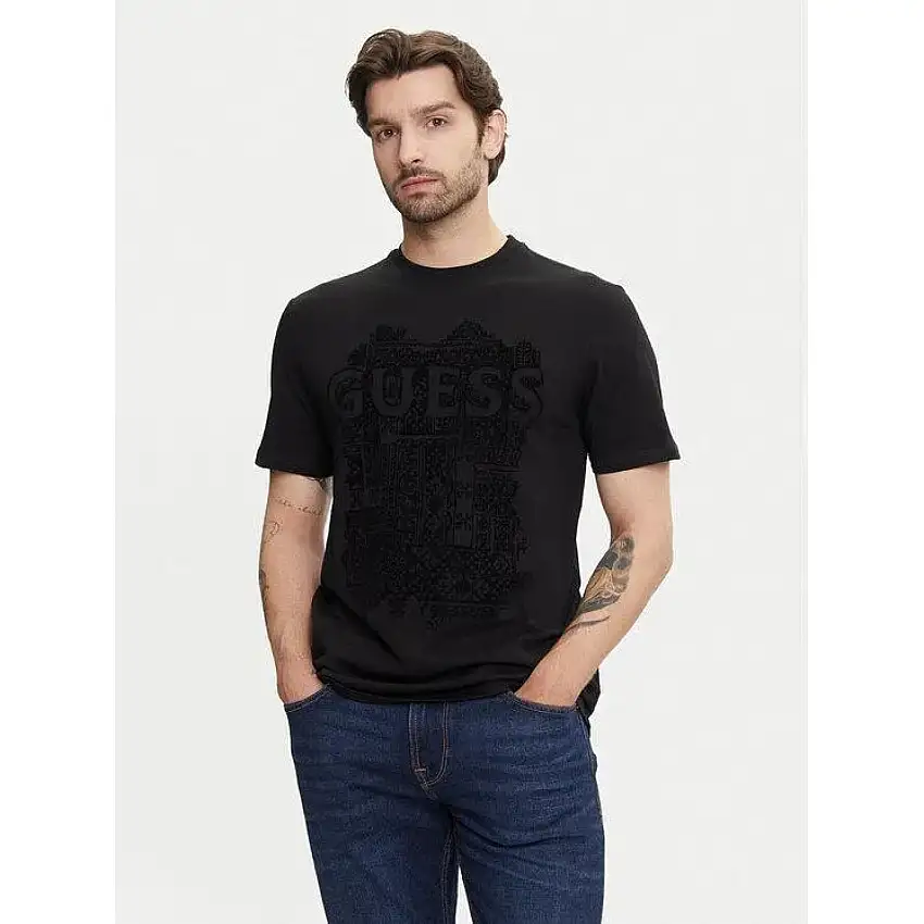 T-shirt a girocollo Guess Flock Box