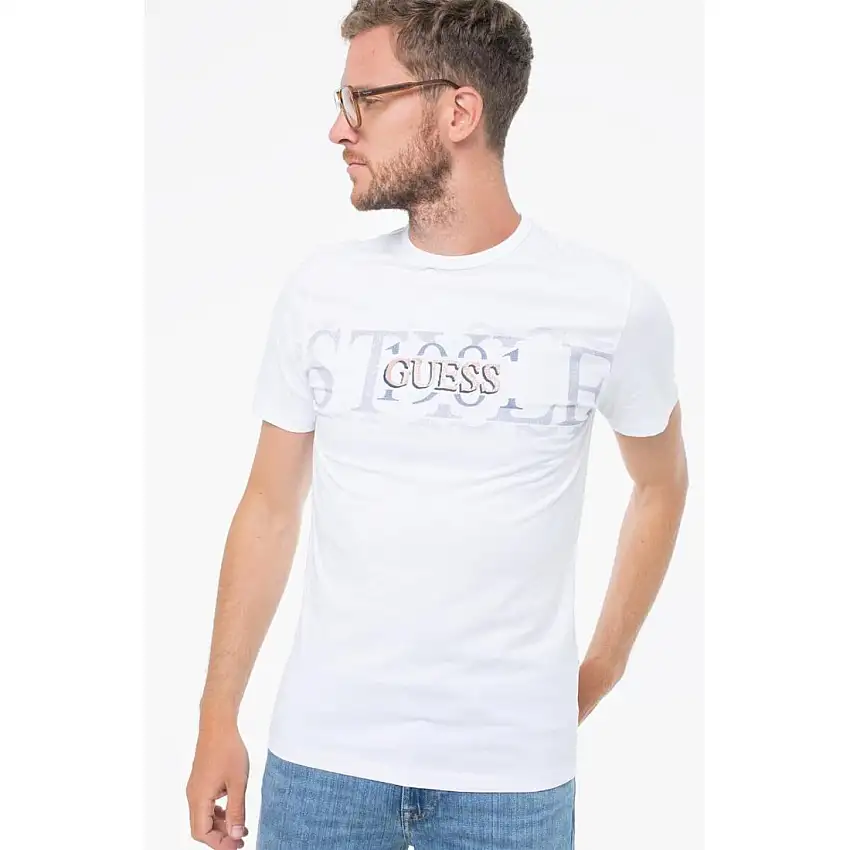 T-shirt a girocollo Guess Chest Box