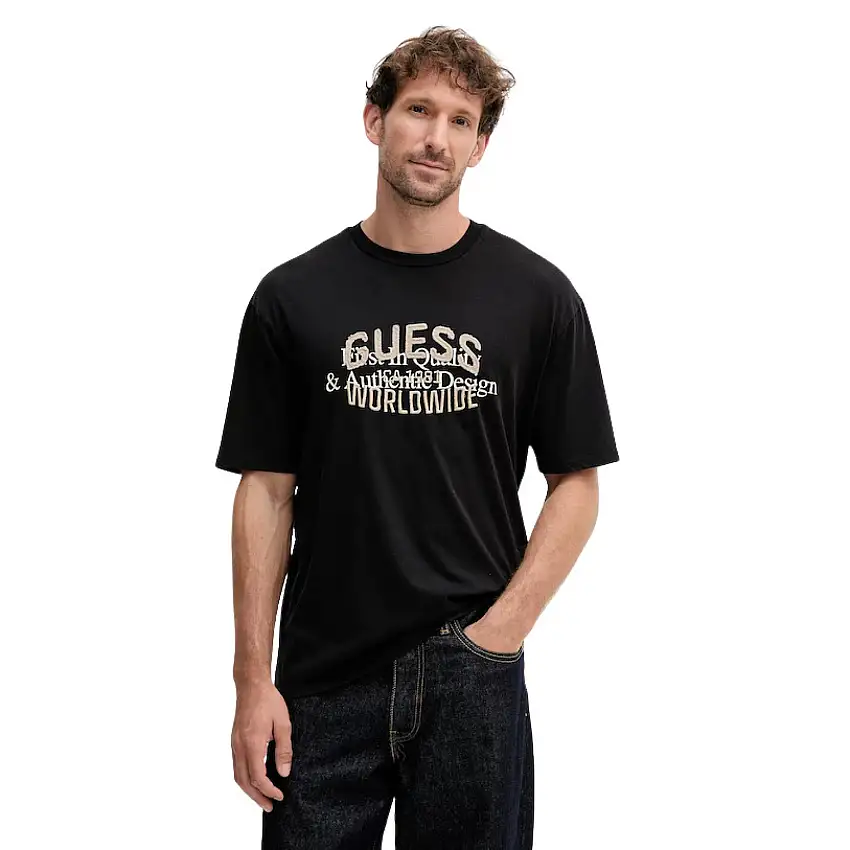 T-shirt di base Guess Worldwide 1981