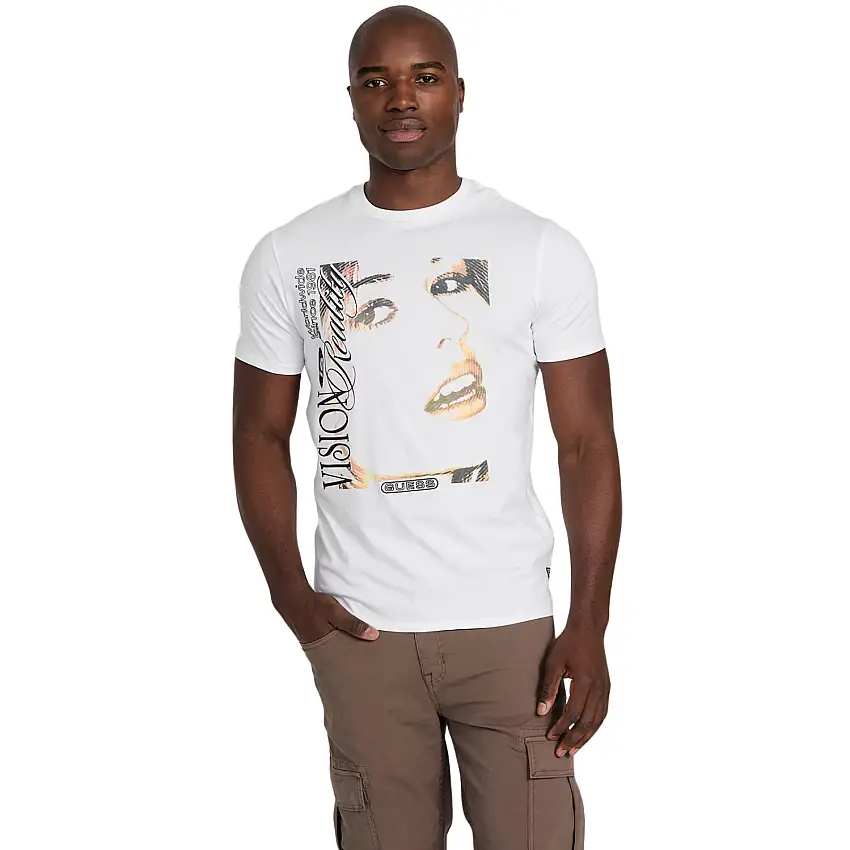 T-shirt di base Guess Vision Is Reality