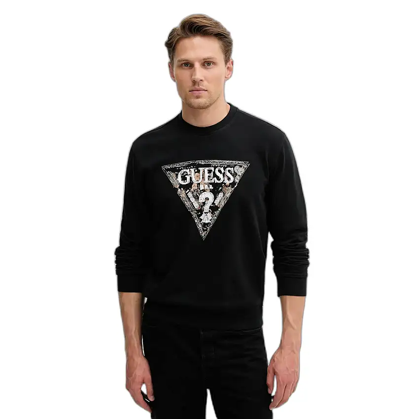 Felpa con logo triangolare Guess