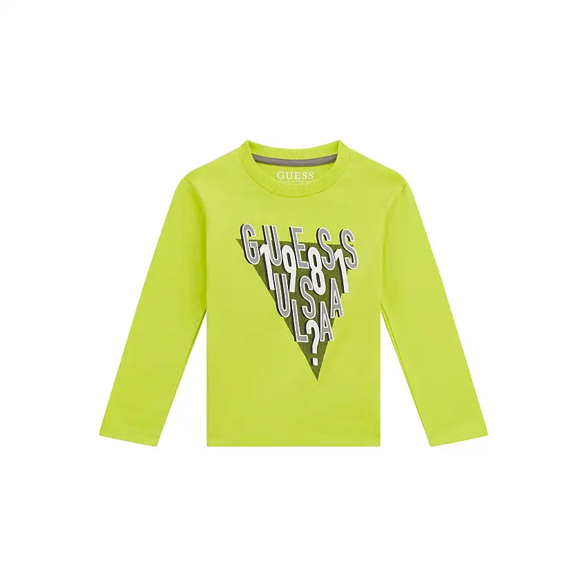 T-shirt semplice e discreto a maniche lunghe per baby boy Guess