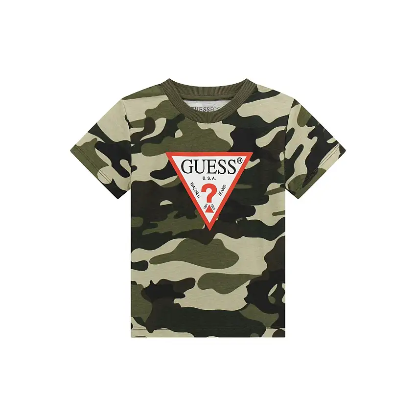 T-shirt con stampa all-over per bambini Guess