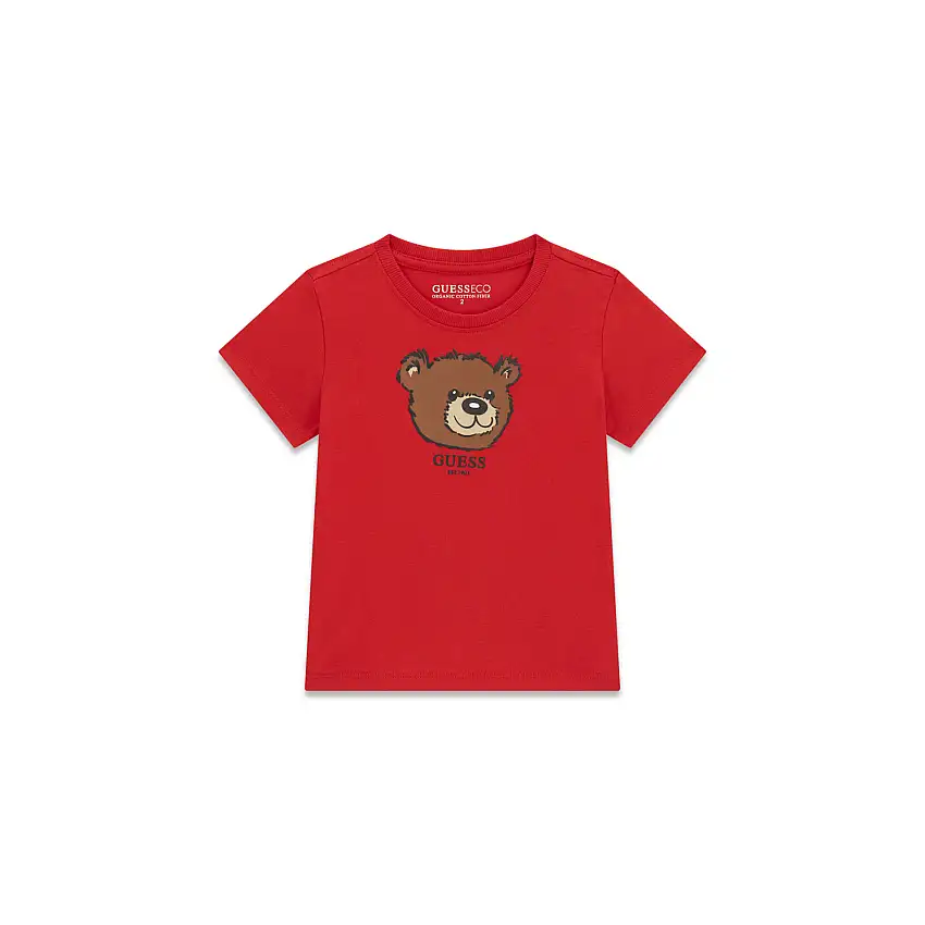 T-shirt a maniche corte con logo stampato per bambino Guess