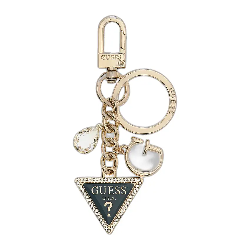 Portachiavi charms con logo da donna Guess