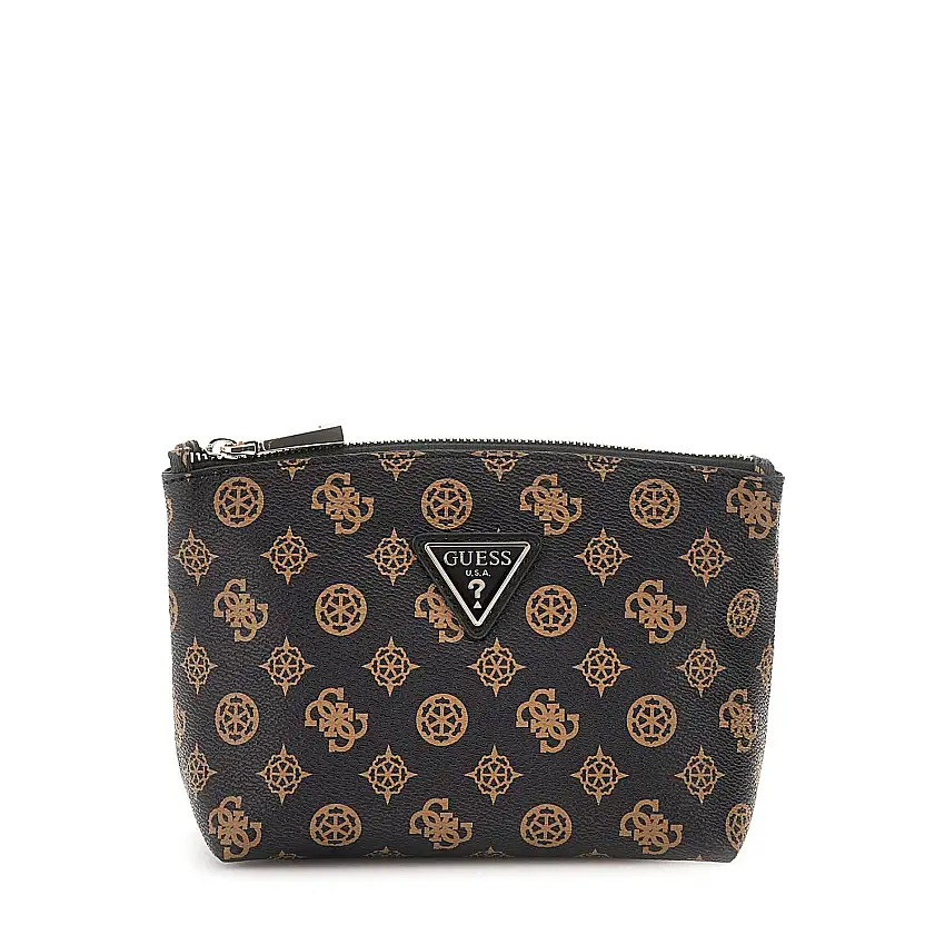 Astuccio da toiletta grande con zip superiore donna Guess Wilder