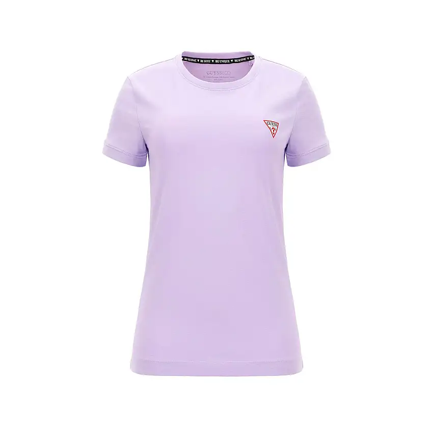 T-shirt da donna a girocollo Guess Mini Triangle