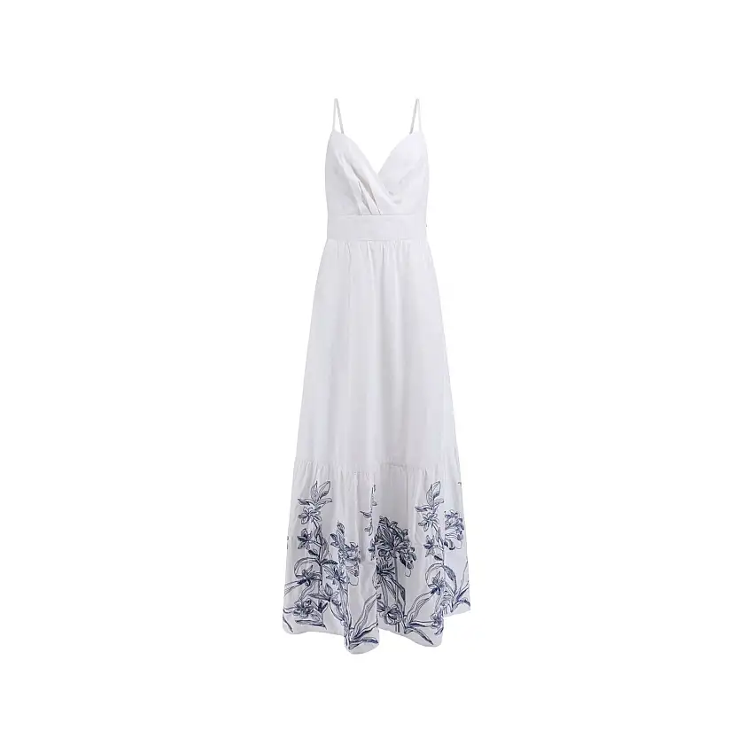 Wrap dress lungo da donna Guess Blanche Place Embro