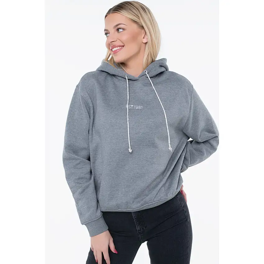 Felpa con cappuccio da donna Guess Shiny Cord