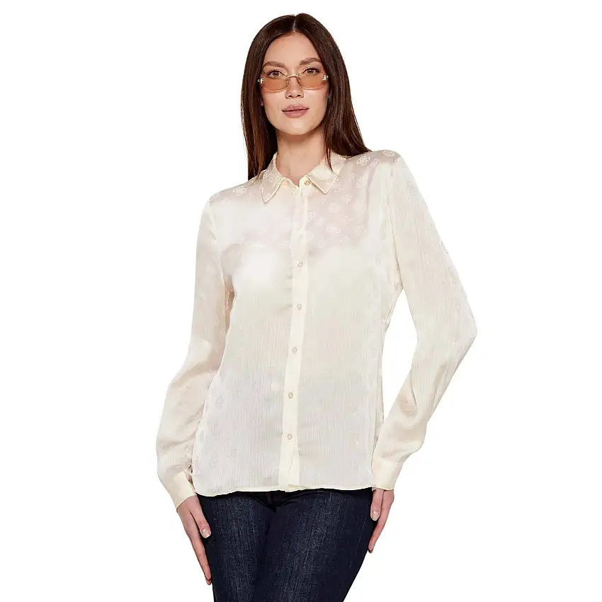 Camicia a maniche lunghe con logo donna Guess Marthe
