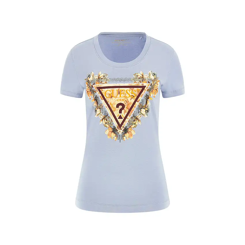 T-shirt da donna Guess Triangle Flowers