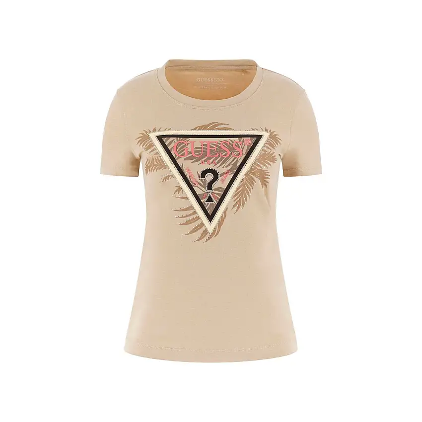 T-shirt in fantasia da donna Guess Triangle Palm
