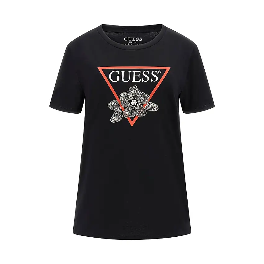 T-shirt da donna Guess Flower Bling Easy