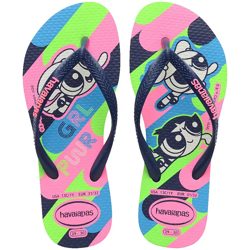Infradito da bambina Havaianas Slim Powerpuff [Misura 29/30]