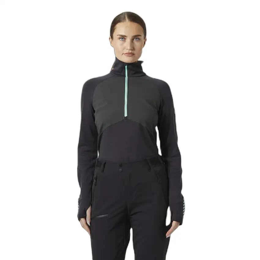 Felpa donna mezza zip Helly Hansen Lifa Merino