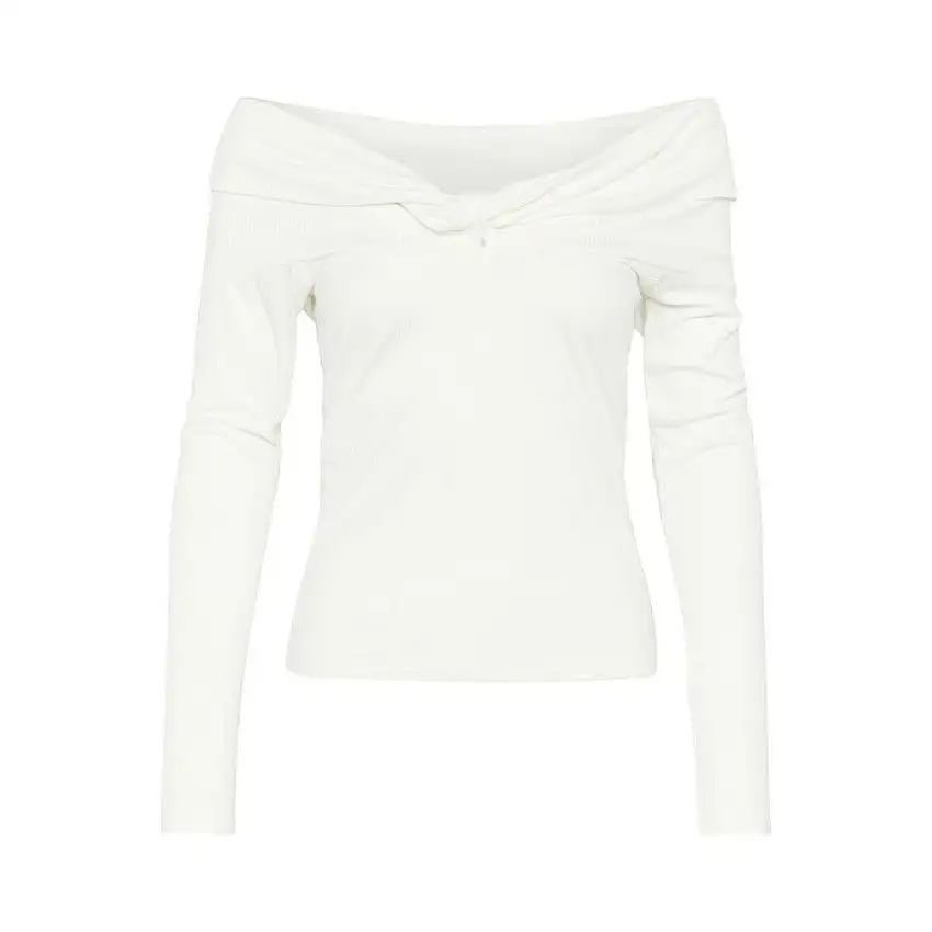 T-shirt a maniche lunghe con spalle scoperte donna KAFFE Kayla