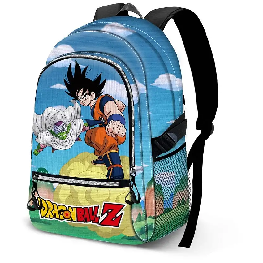 Zaino adattabile con due tasche frontali e due tasche laterali in rete per bambini Karactermania Dragon Ball Z Goku [Misura 44x31x18 cm]