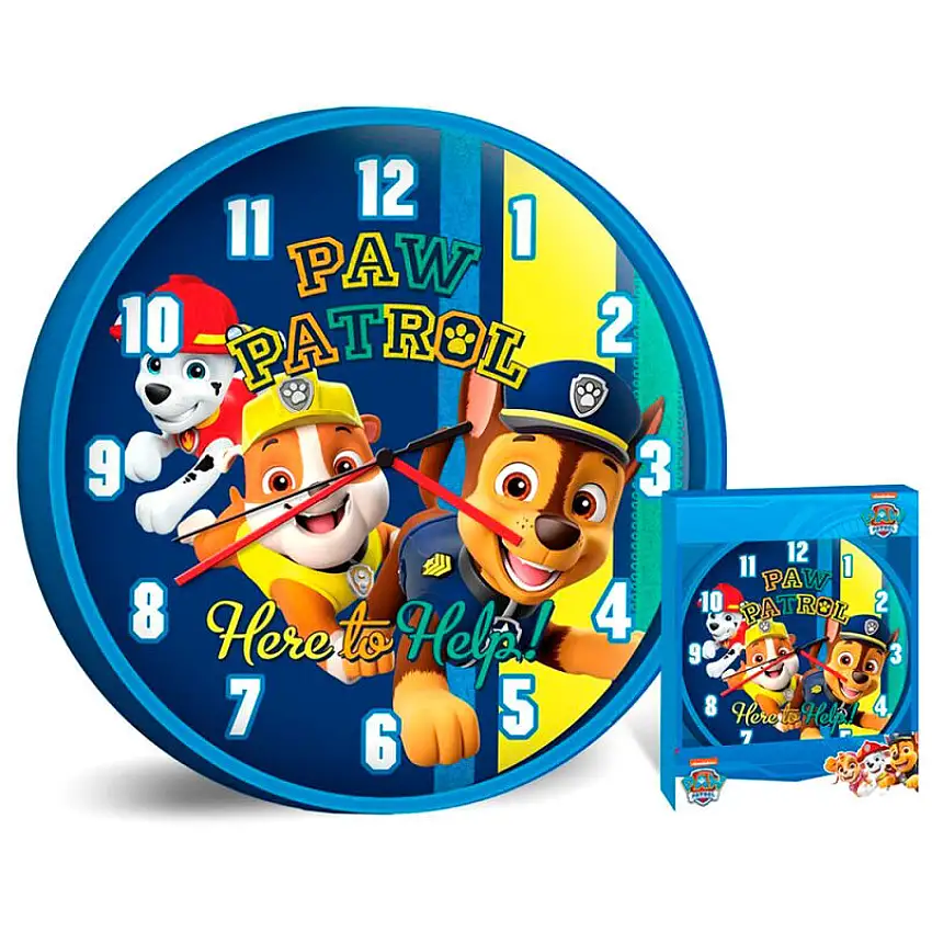Orologio da parete Kids Licensing Paw Patrol [Misura 25 cm]