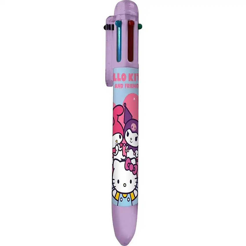 Penna a 6 colori Kids Licensing Hello Kitty and Friends (x12) [Misura 22x3x7 cm]