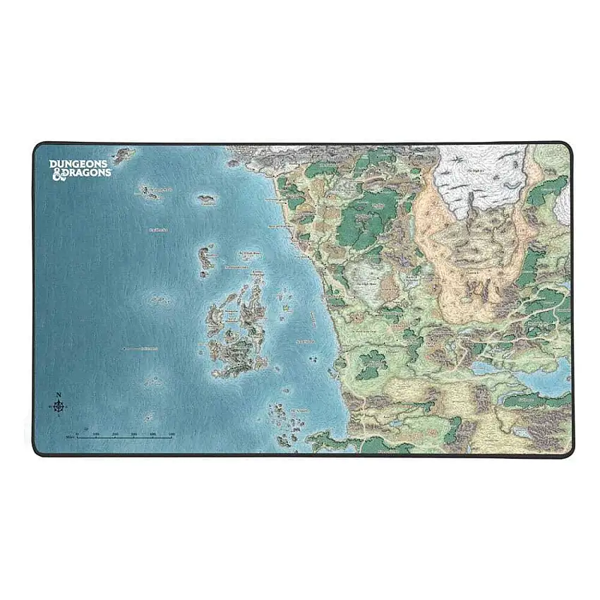 Tappetino per mouse Konix Dungeons & Dragons Faerun Map