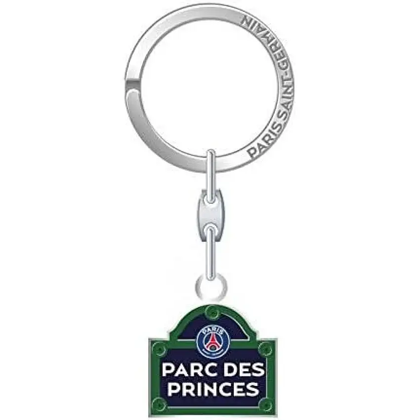 Portachiavi in metallo con targa stradale PSG [Misura 8,5x18,5 cm]