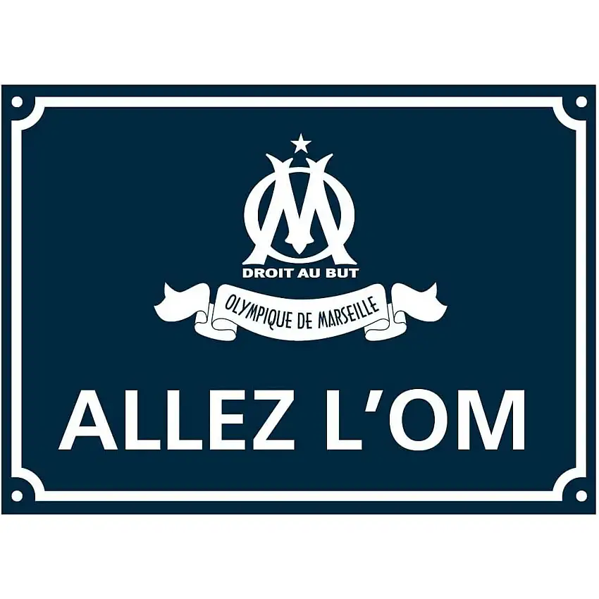 Targa stradale in metallo OM [Misura 18x13 cm]