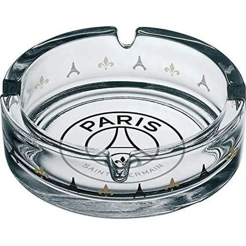 Posacenere in vetro serigrafato PSG [Misura 10,6x3,5x10,6 cm]