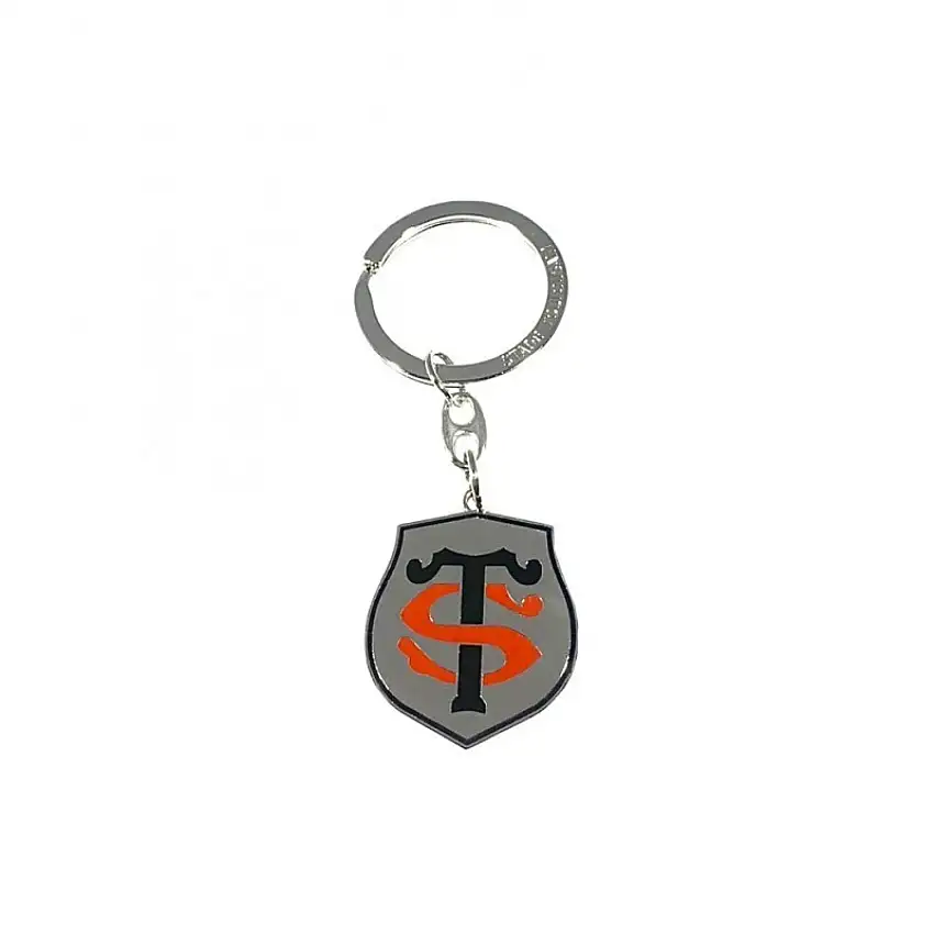 Portachiavi logo metallico Stade Toulousain [Misura 8,5x18,5 cm]