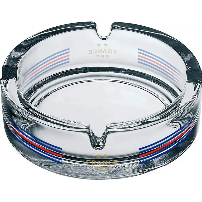 Cenere in vetro serigrafato Francia [Misura 10,6x3,5x10,6 cm]