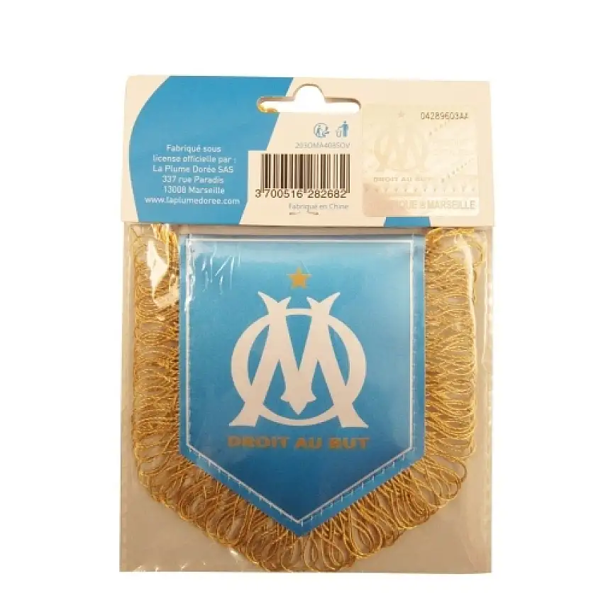 PENNANT STADIO VÉLODROME NYLON OM [Misura 8x10 cm]