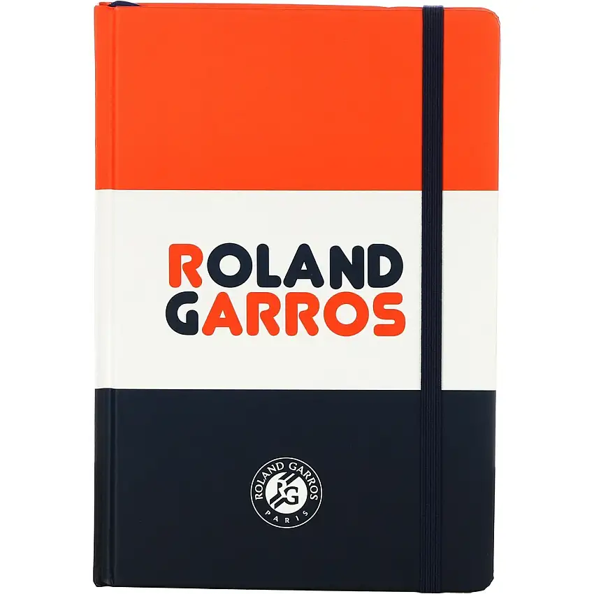 Quaderno A5 elastico carta Roland Garros [Misura 14,5x21,5 cm]