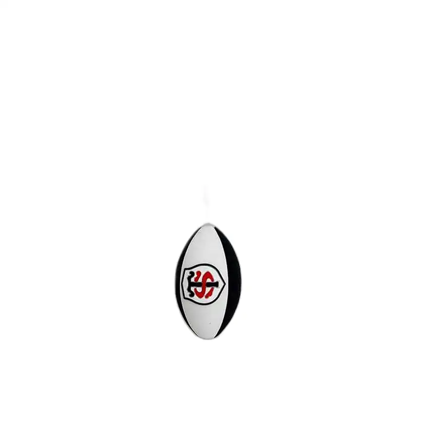 Portachiavi mezzo pallone gomma Stade Toulousain [Misura 8,5x18,5 cm]