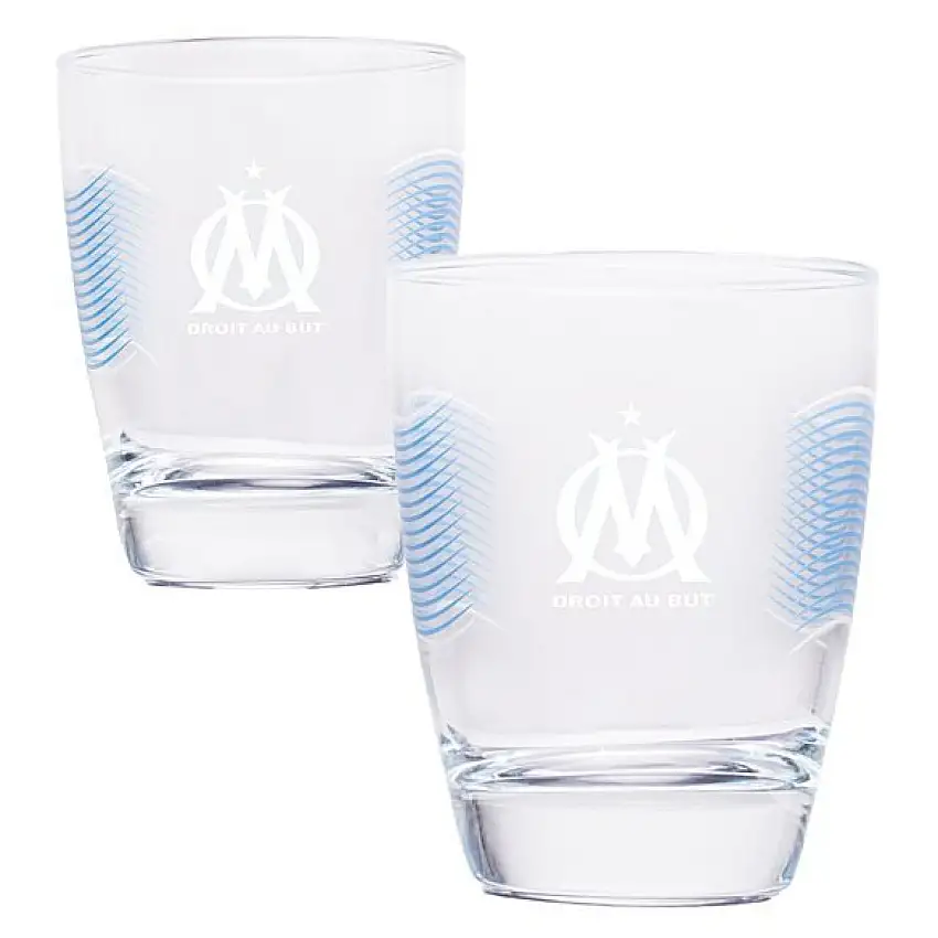 Bicchiere d'acqua serigrafato OM (x2) [Misura 340 ml]