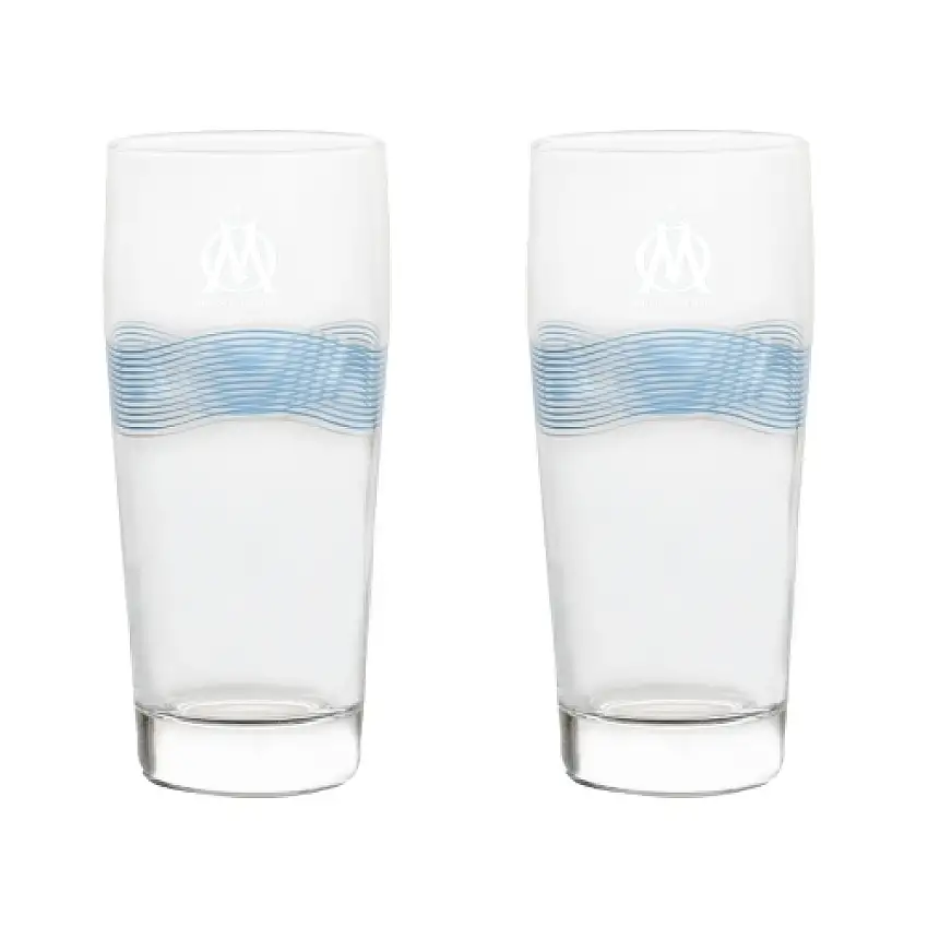 Bicchieri per birra serigrafati OM (x2) [Misura 300 ml]